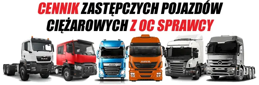 Cennik pojazdów ciężarowych z OC sprawcy