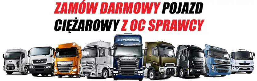 Zamów zastępczy pojazd ciężarowy z OC sprawcy